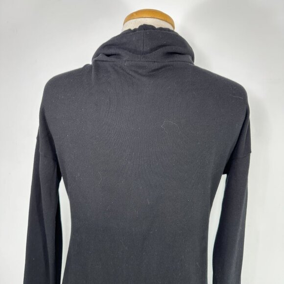 Standard James Perse Women's Funnel Neck Dress Size S 1 Black Cotton USA Made - Picture 9 of 12